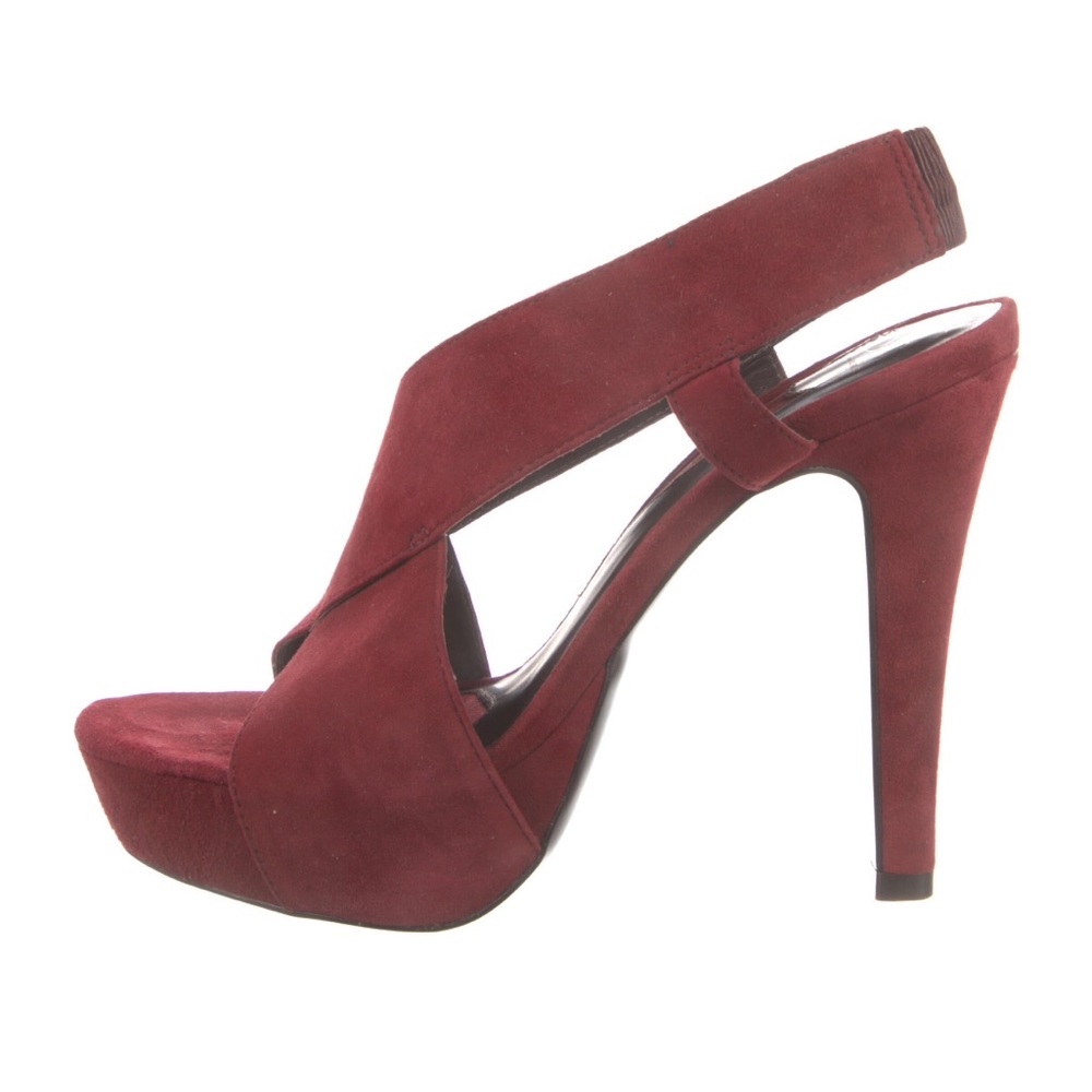 Sz 6.5 Diane Von Furstenberg Suede Slingback Heels